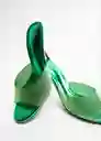 Sandalias Ohio Verde Talla 37 Mujer Mango