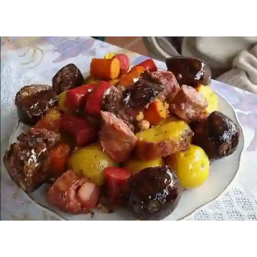 Morcilla con Papa Frita