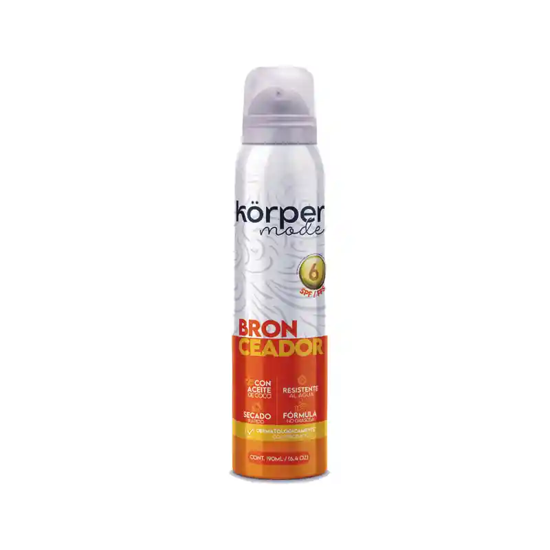 Korper Bronceador con Aceite de Coco 6 SPF