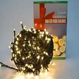 Luz X 300 Led Fijas C Verde End C Bco Frio