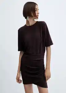 Vestido Xlurin Morado Talla M Mujer Mango