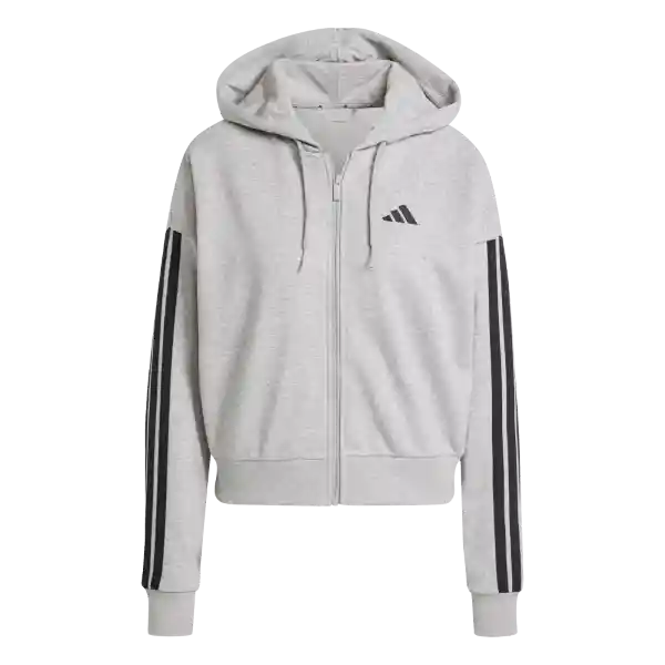 Adidas Chaqueta 3S Ft Fz Hd Lifestyle Mujer Gris Talla L