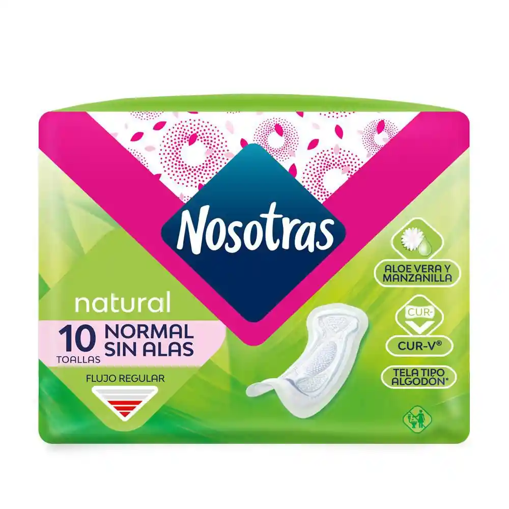 Nosotras Toalla Natural Normal