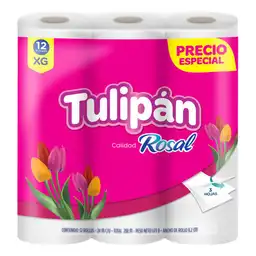 Papel Higiénico Tulipan Triple Hoja X12 Rollos (288 Mts)