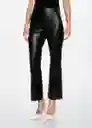 Pantalón Kika Negro Talla 34 Mujer Mango