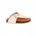 Sandalias Trespuntada Champagña Talla 37