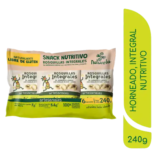 Naturela Rosquillas Integrales de Arroz y Garbanzos
