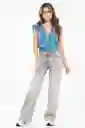 Blusa Olivia Color Azul Hortensia Talla S Ragged