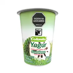 Yogur Entero Guanábana Colanta Vaso x 150 g