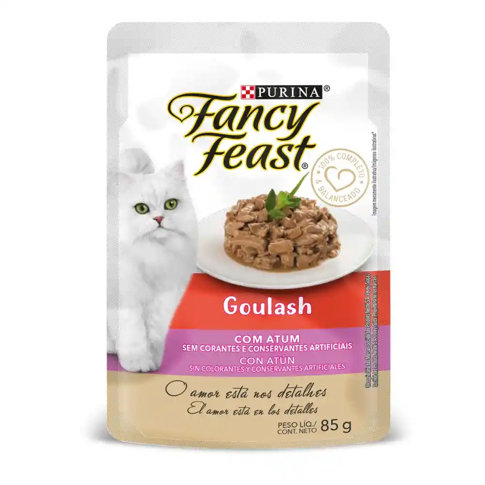 Comida húmeda para gato Purina Fancy Feast Goulash sabor a atún x 85gr