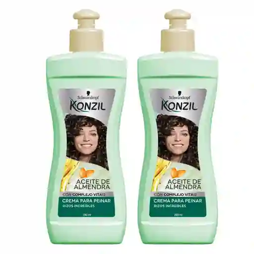 Crema Para Peinar Konzil Aceite De Almendras Oferta x2