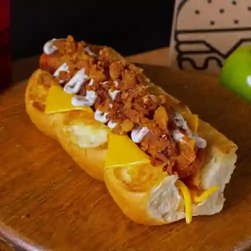 Crispy Onion Hot Dog