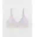 Bralette Blanco y Lila Small American Eagle