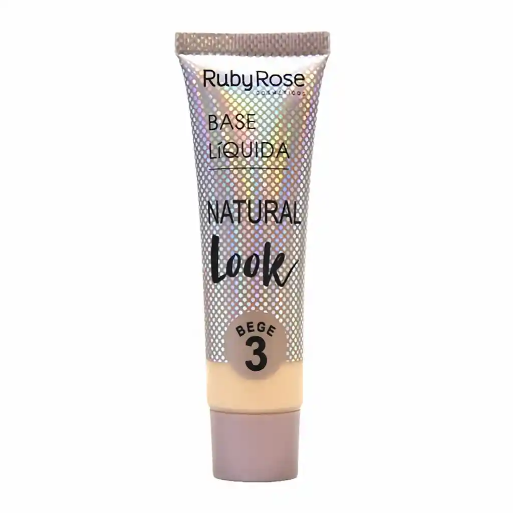 RUBY ROSE Base Facial Base Líquida Natural Look Beige 3 Ref. G2