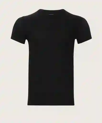 Camiseta Manga Corta Cuello Redondo Negro Ref 44020025 Pat Primo Talla M
