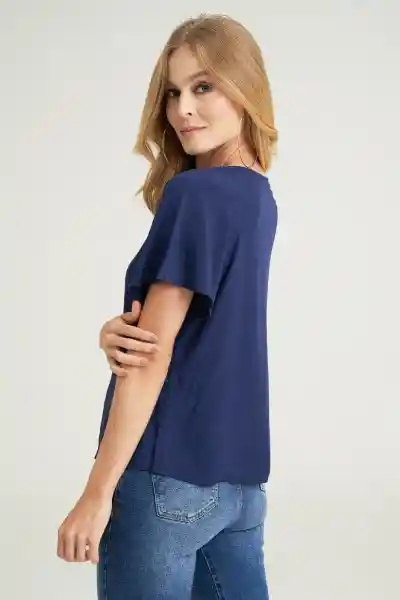 Blusa Seul Color Azul Oscuro Talla S Ragged