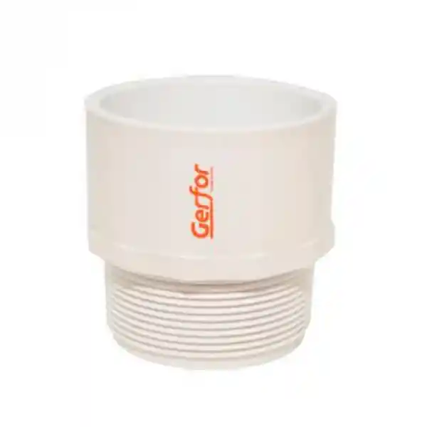 Gerfor Adaptador Macho Pvc Presión 1.1/4