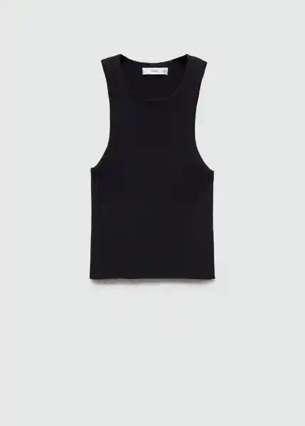 Top Orwell Negro Talla S Mujer Mango