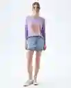  Camiseta Mujer Morado Talla M 602E006 AMERICANINO 