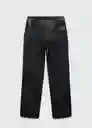 Pantalón Lille Negro Talla 38 Mujer Mango