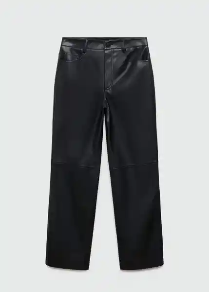 Pantalón Lille Negro Talla 38 Mujer Mango