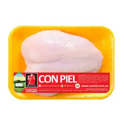 Pechuga Savicol Con Piel Bolsa