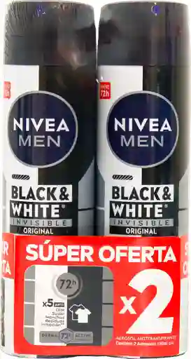 Nivea Men Desodorante Antitranspirante Black & White en Aerosol