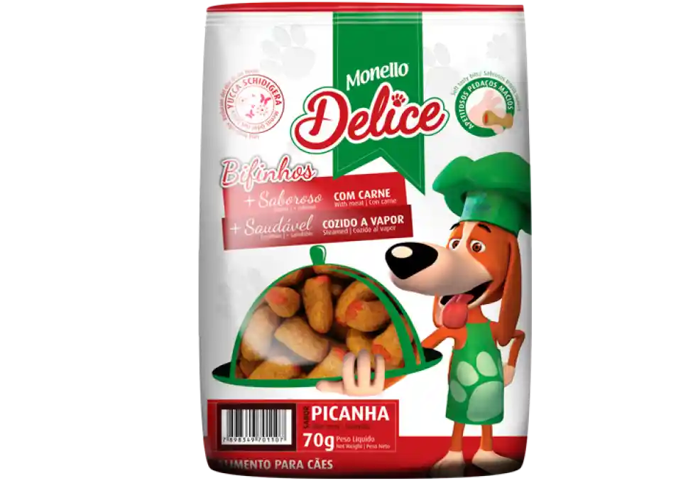 Monello Snack para Perros Delice Sabor a Picaña