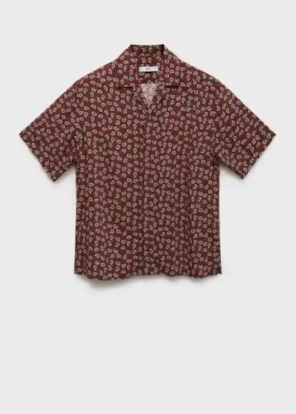 Camisa Chill Cereza Talla S Hombre Mango