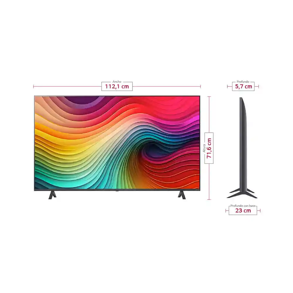 Televisor Lg 50 Pulgadas Nanocell Uhd 4k Smart Tv Webos 24 50nano80tsa