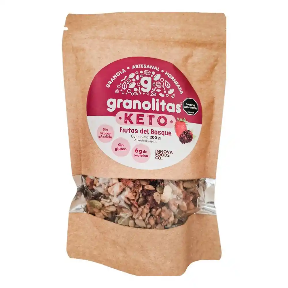 Granola Granolitas Artesanal Horneada Frutos Bosq (200 Gr)