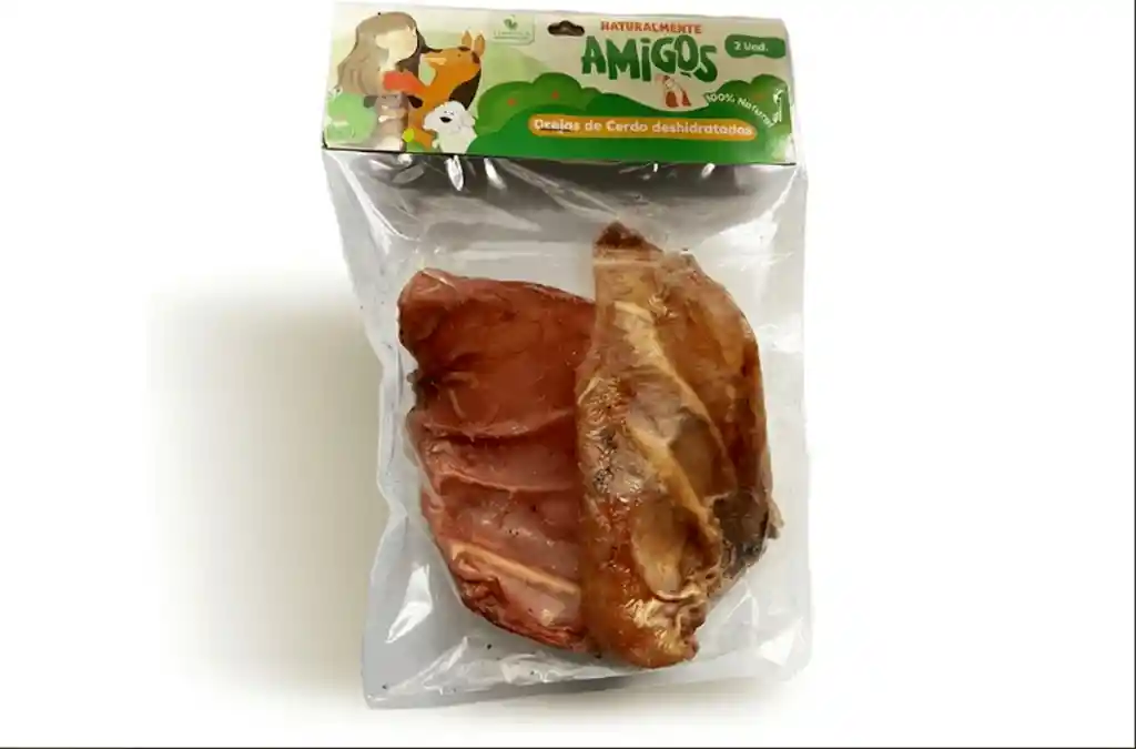 Amigos Orejas de Cerdo Naturales Deshidratadas 2 Und para Perros