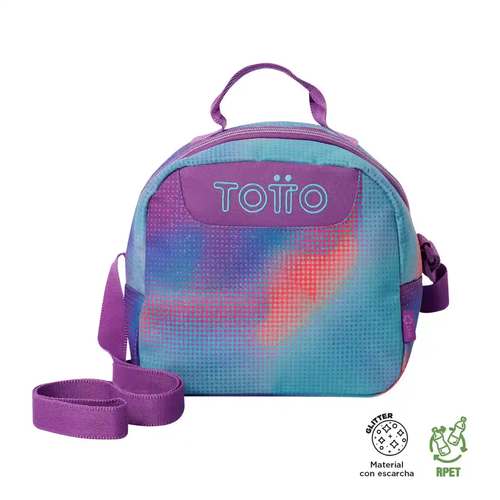 Lonchera Borrador Glitter Verde Con Aislamiento Térmico