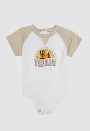 Body Manga Corta 0/3 Meses-ivory