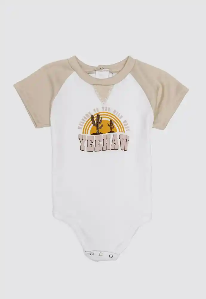 Body Manga Corta 0/3 Meses-ivory