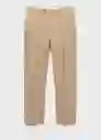 Pantalón Amalfi Beige Talla 46 Hombre Mango