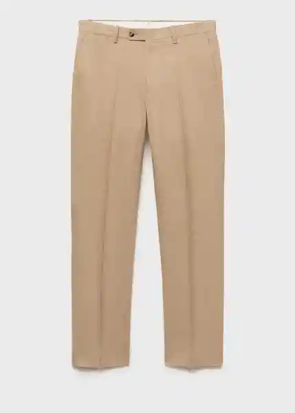 Pantalón Amalfi Beige Talla 46 Hombre Mango