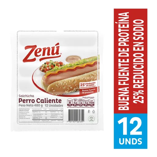 Zenú Salchicha Perro Caliente