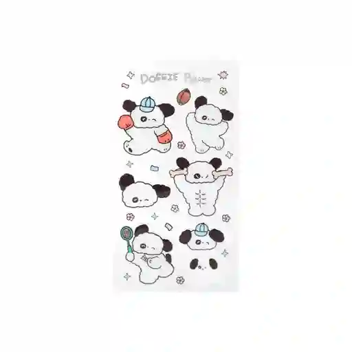 Pegatina Puff Serie Doggie Power Miniso