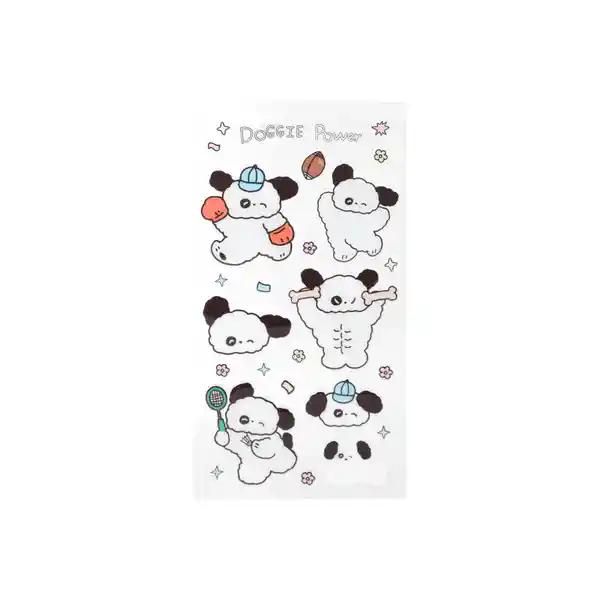 Pegatina Puff Serie Doggie Power Miniso