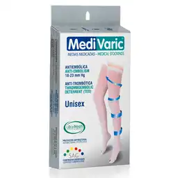 Medivaric Medias Antiembólicas Blancas Talla L Unisex
