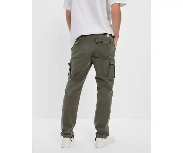 Pantalón Hombre Verde Aceituna Talla 31 x 30 American Eagle