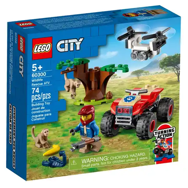 Lego Set de Construcción Rescate de la Fauna Salvaje Cuatrimoto