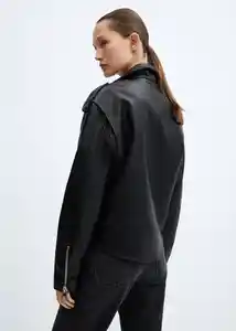 Chaqueta Gift Negro Talla L Mujer Mango