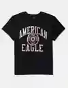 Camiseta Mujer Negro Talla SMALL American Eagle