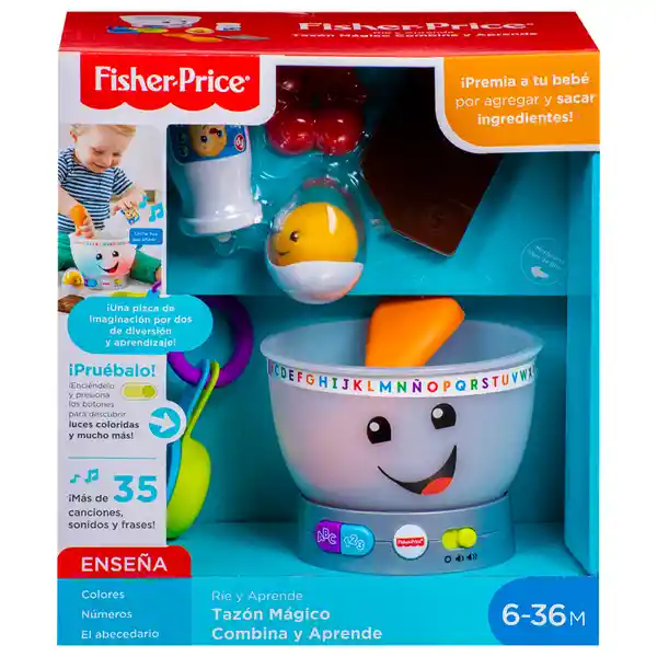 Fisher Price Juego Didactico Tazon Magico Combina y Aprende