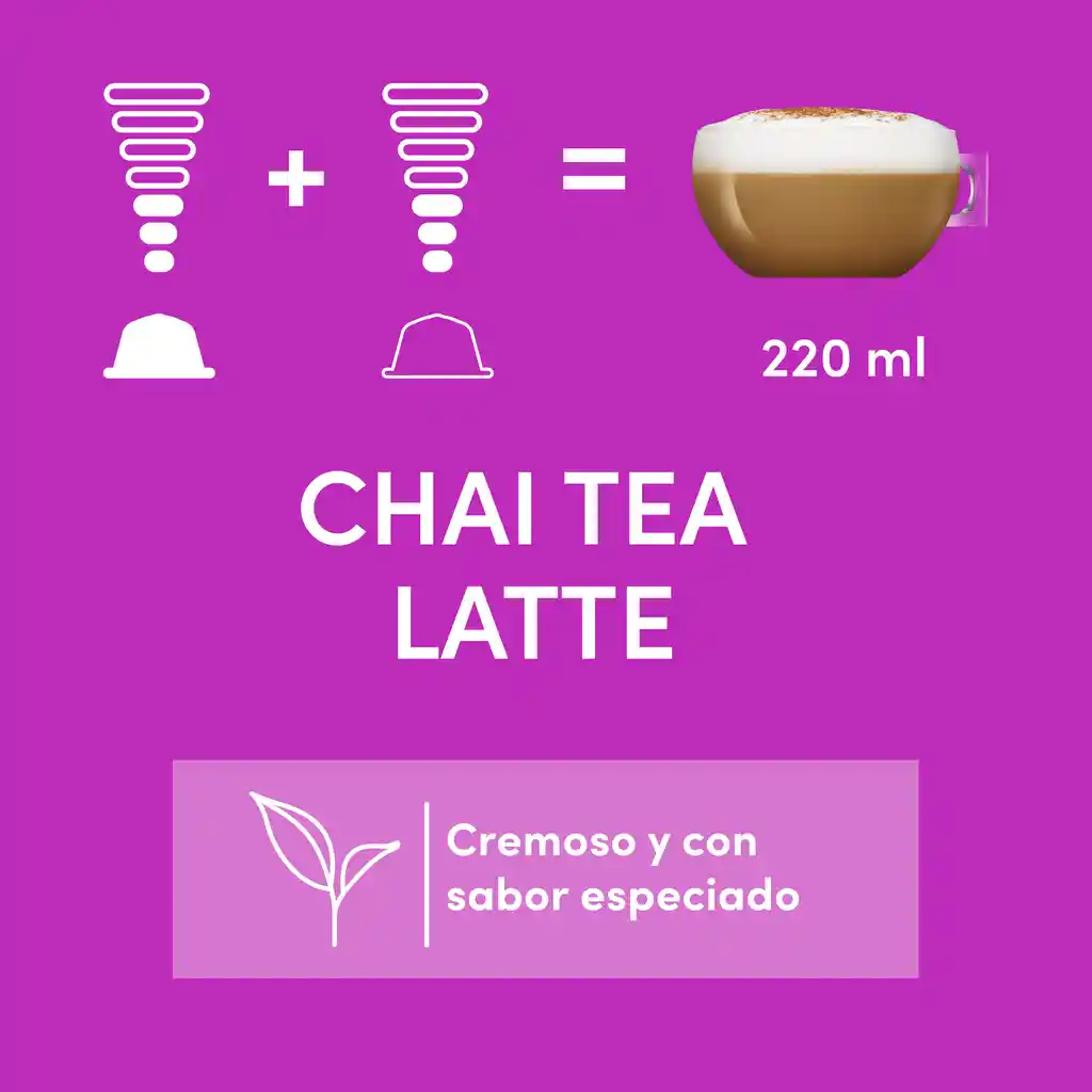 Cápsulas de Té Chai NESCAFÉ DOLCE GUSTO Chai Tea Latte x 99,5g