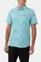 Camisa Manga Corta Standard Fit Oasis Eco Hombre