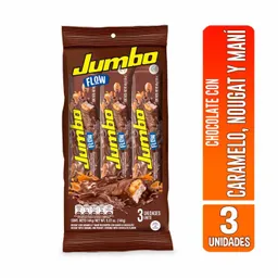 Jumbo Barra de Chocolate Flow con Caramelo y Maní