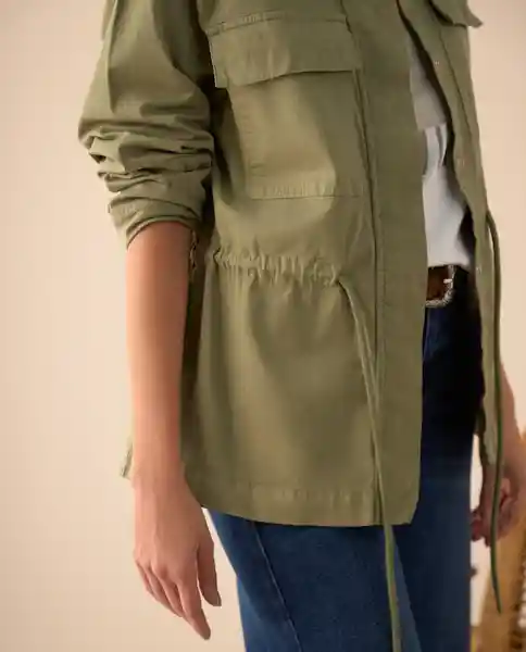 Chaqueta Verde Óleo Medio Talla M 621G005 Esprit